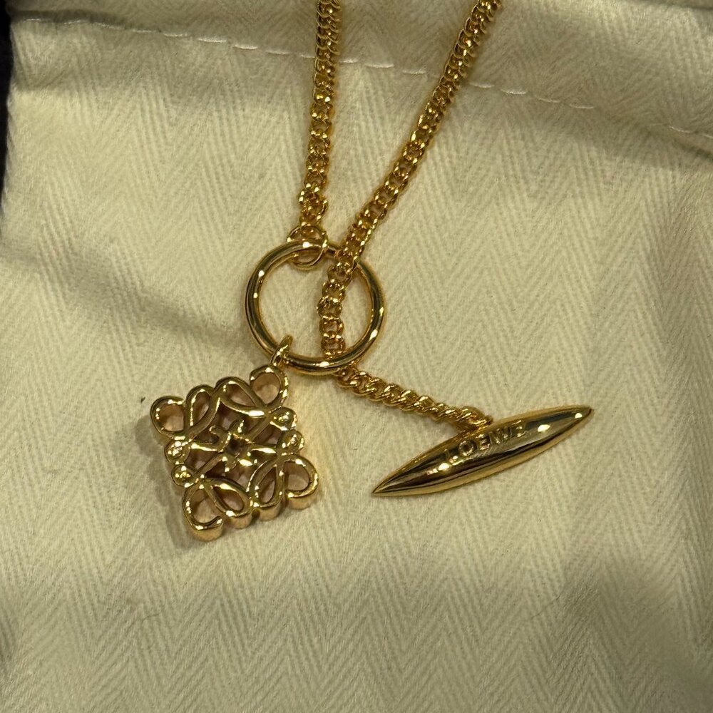 Loewe Gold Pendant Necklace
